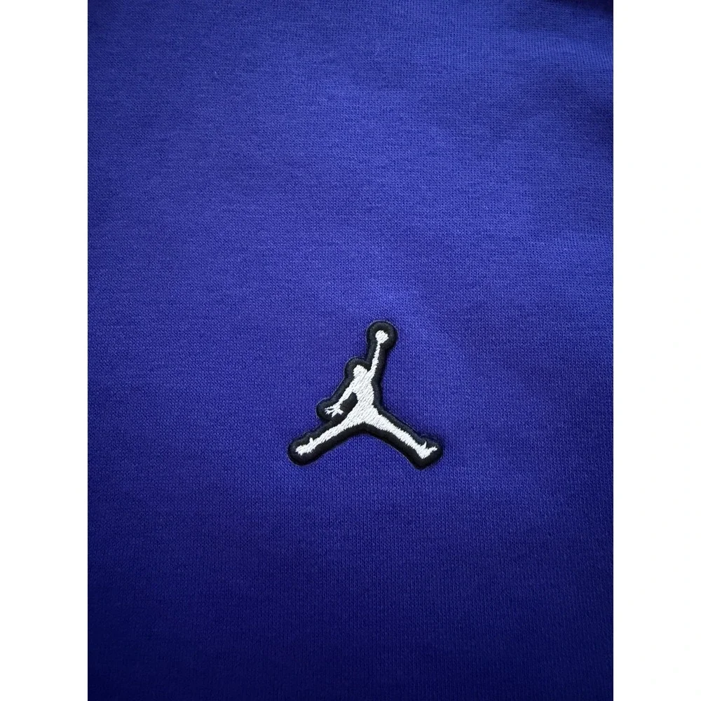 Jordan Brooklyn Fleece Pullover Hoodie Purple/blue Color Size Medium